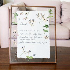 Anthropologie Pressed Glass Photo Frame